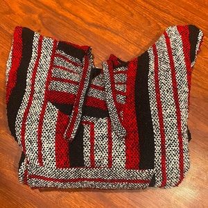 Authentic Red/Black/Grey Baja Hoodie